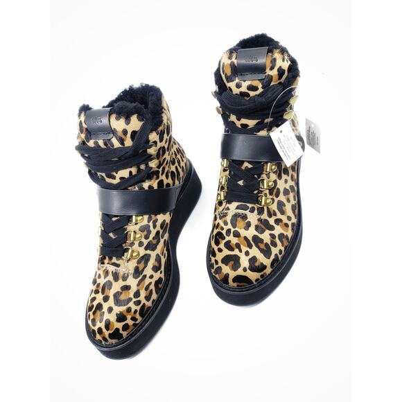 Coach Urban Leopard Hiker Combat Boots - New Size 6.5 - Picture 11 of 12